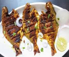 Grilled / BBQ Pomfret (Per 100gm.)