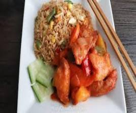 Sweet & Sour Fish with Fried Rice  