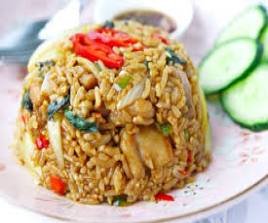 Spicy Thai Chicken with Fried Rice